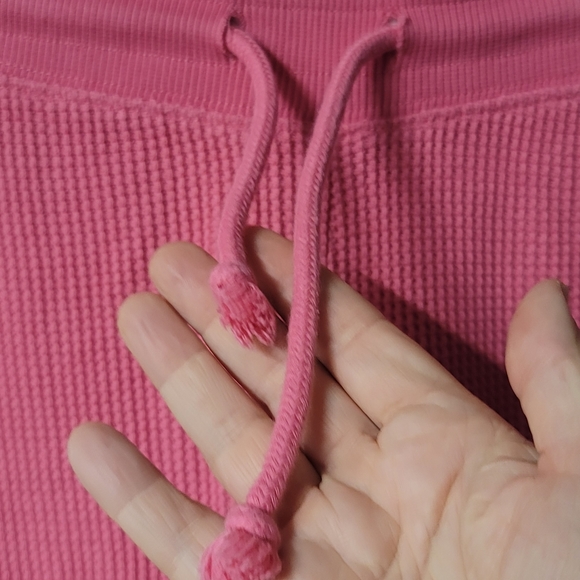 NWOT ZARA Hot Pink Textured Drawstring Jogger Pants SZ M - Picture 7 of 9
